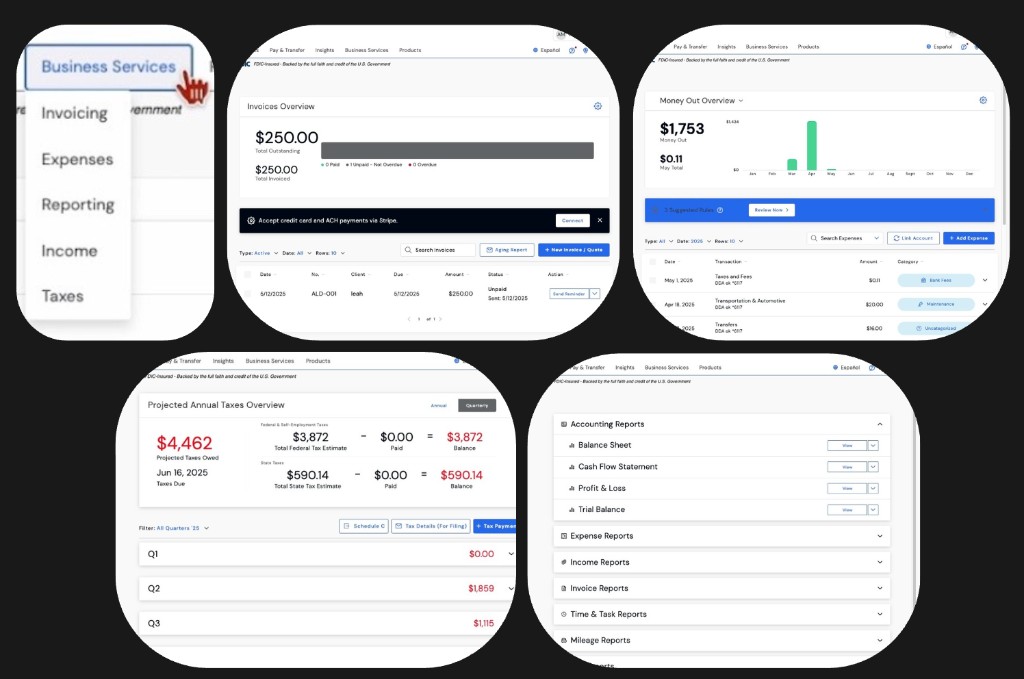 Business Services suite overview screenshot